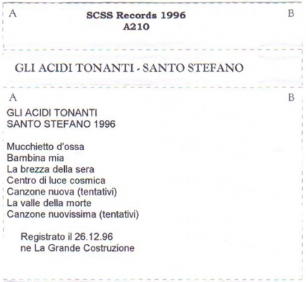 a210 gli acidi tonanti: santo stefano 1996 1996 a210 gli acidi tonanti: santo stefano 1996 1996